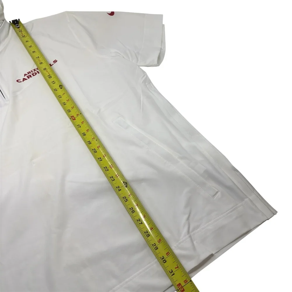 Nike NFL Arizona Cardinals Sideline Hooded 1/4 Zip Pullover XL Team Issued White
